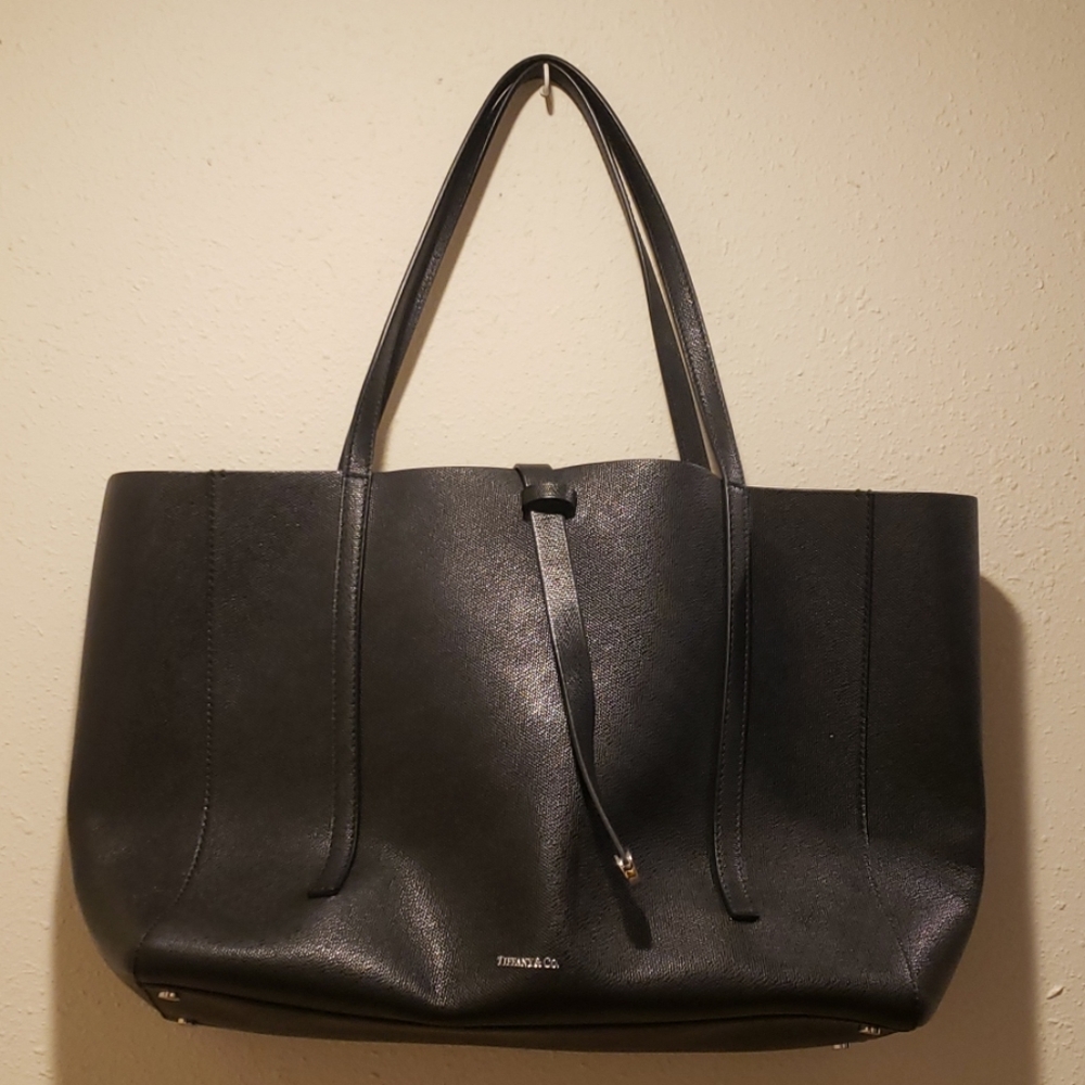 Tiffany & Co black tote with dust bag
